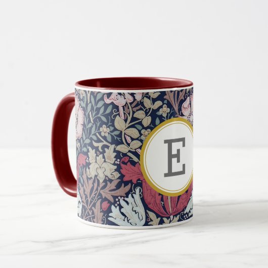 William Morris PERSONALISIERT INITIAL Tasse (Vorderseite Links)