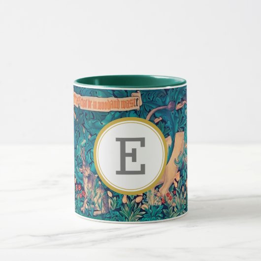 William Morris PERSONALISIERT INITIAL Tasse (Zentrum)