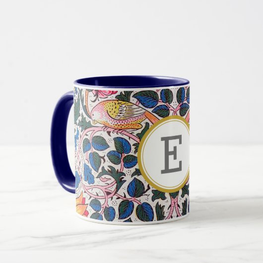 William Morris PERSONALISIERT INITIAL Tasse (Vorderseite Links)