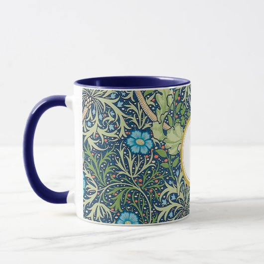 William Morris PERSONALISIERT INITIAL Tasse (Links)
