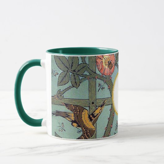 William Morris PERSONALISIERT INITIAL Tasse (Links)
