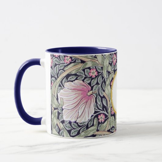 William Morris PERSONALISIERT INITIAL Tasse (Links)