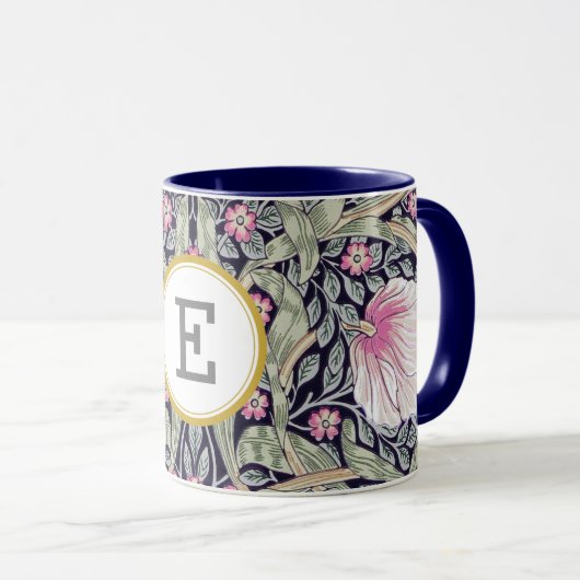 William Morris PERSONALISIERT INITIAL Tasse (VorderseiteRechts)