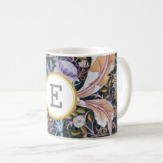 William Morris PERSONALISIERT INITIAL Tasse (VorderseiteRechts)