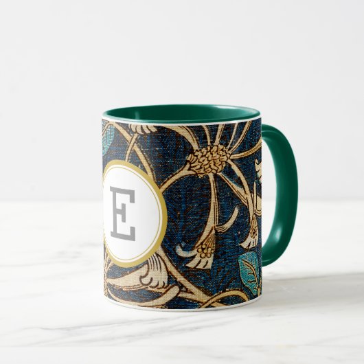 William Morris PERSONALISIERT INITIAL Tasse (VorderseiteRechts)