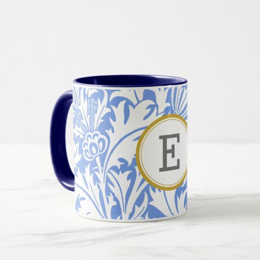 William Morris PERSONALISIERT INITIAL Tasse (Vorderseite Links)