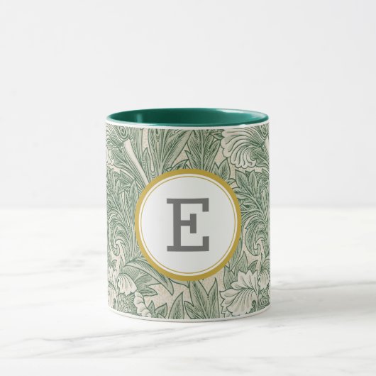 William Morris PERSONALISIERT INITIAL Tasse (Zentrum)