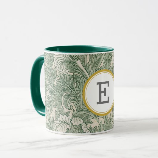 William Morris PERSONALISIERT INITIAL Tasse (Vorderseite Links)