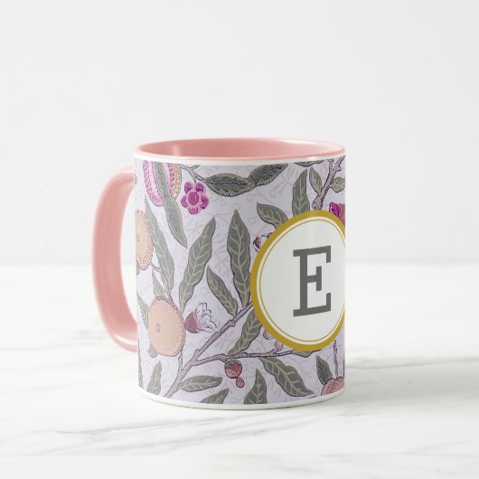 William Morris PERSONALISIERT INITIAL Tasse (Vorderseite Links)