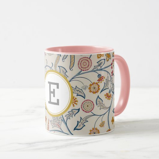 William Morris PERSONALISIERT INITIAL Tasse (VorderseiteRechts)