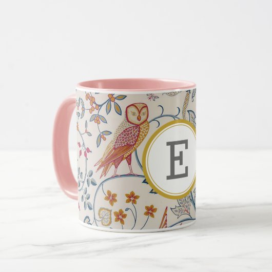William Morris PERSONALISIERT INITIAL Tasse (Vorderseite Links)