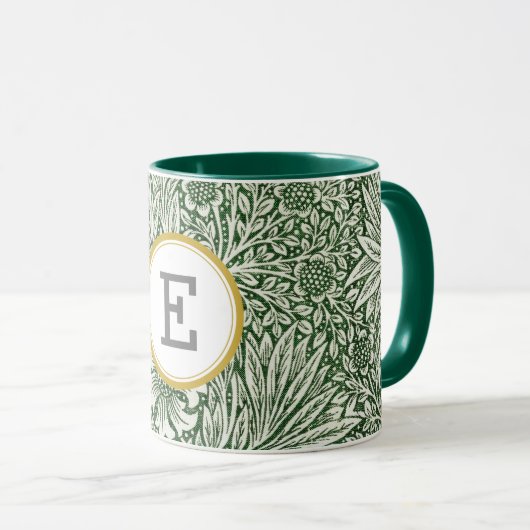 William Morris PERSONALISIERT INITIAL Tasse (VorderseiteRechts)