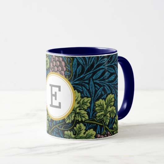William Morris PERSONALISIERT INITIAL Tasse (VorderseiteRechts)