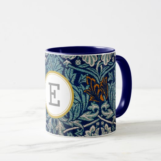 William Morris PERSONALISIERT INITIAL Tasse (VorderseiteRechts)