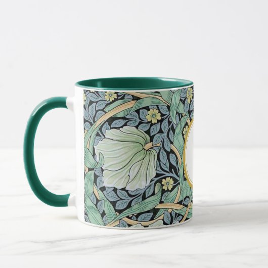 William Morris PERSONALISIERT INITIAL Tasse (Links)