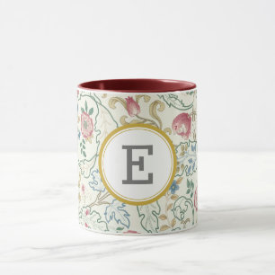 William Morris PERSONALISIERTE INITIALE Tasse
