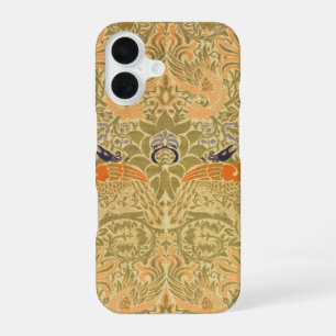 William Morris Pfau Drache Vintage Arts Crafts iPhone 16 Hülle