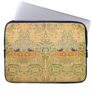 William Morris Pfau Drache Vintage Arts Crafts Laptopschutzhülle