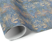 William Morris-Pfau-Entwurf Geschenkpapier (Rolleneckpunkt)