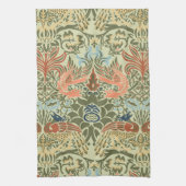 William Morris Pfau und Drache Geschirrtuch (Vertikal)