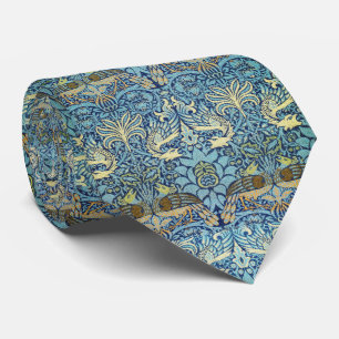 William Morris Pfau und Drache Krawatte