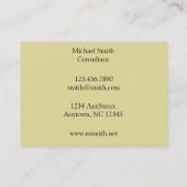 William Morris-Pfau und Drache-Muster Visitenkarte (Rückseite)