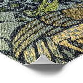 William Morris Pfau und Drache Poster (Ecke)