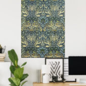 William Morris Pfau und Drache Poster (Heimbüro)