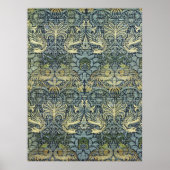 William Morris Pfau und Drache Poster (Vorne)