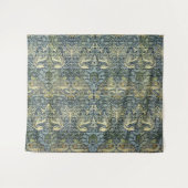 William Morris Pfau und Drache Wandteppich (Vorderseite (Horizontal))