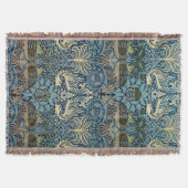 William Morris Pfau und Drache Webdesign Decke (Vorderseite)