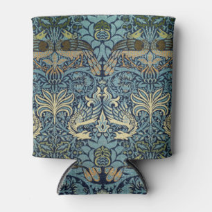 William Morris Pfau und Drache Webdesign Dosenkühler