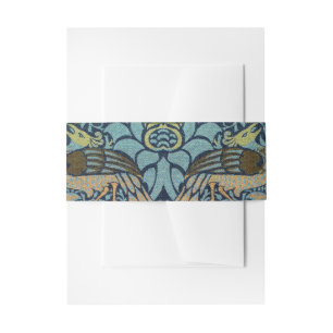 William Morris Pfau und Drache Webdesign Einladungsbanderole