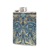 William Morris Pfau und Drache Webdesign Flachmann (Links)