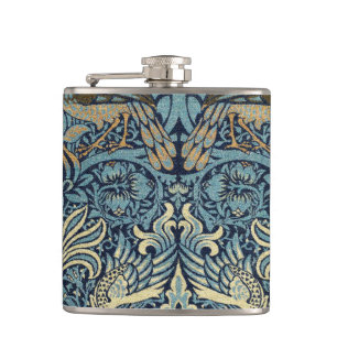 William Morris Pfau und Drache Webdesign Flachmann