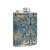 William Morris Pfau und Drache Webdesign Flachmann (Rechts)