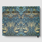 William Morris Pfau und Drache Webdesign Gästebuch (Rückseite)