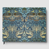 William Morris Pfau und Drache Webdesign Gästebuch (Vorderseite)