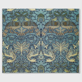 William Morris Pfau und Drache Webdesign Geschenkpapier (Flach)
