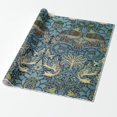 William Morris Pfau und Drache Webdesign Geschenkpapier (Ungerollt)