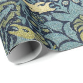 William Morris Pfau und Drache Webdesign Geschenkpapier (Rolleneckpunkt)