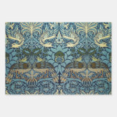 William Morris Pfau und Drache Webdesign Geschenkpapier Set (Vorderseite 2)