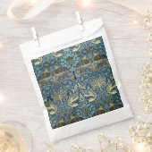 William Morris Pfau und Drache Webdesign Geschenktütchen (Ausgeschnitten)