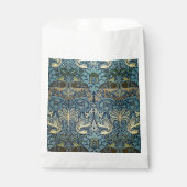 William Morris Pfau und Drache Webdesign Geschenktütchen (Vorderseite)