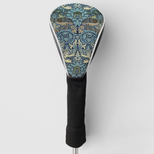 William Morris Pfau und Drache Webdesign Golf Headcover (Vorderseite)