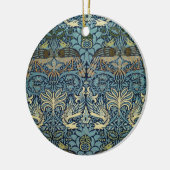 William Morris Pfau und Drache Webdesign Keramik Ornament (Links)