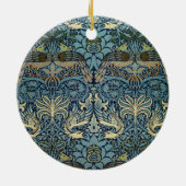 William Morris Pfau und Drache Webdesign Keramik Ornament (Hinten)