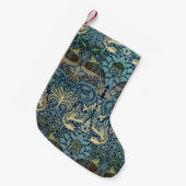William Morris Pfau und Drache Webdesign Kleiner Weihnachtsstrumpf (Vorderansicht (hängend))