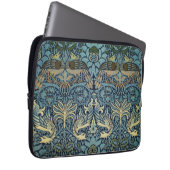 William Morris Pfau und Drache Webdesign Laptopschutzhülle (Vorne Rechts)