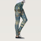 William Morris Pfau und Drache Webdesign Leggings (Rechts)